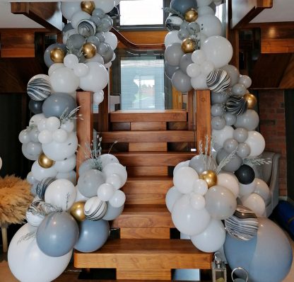 Staircase balloon garland - Staffordshire