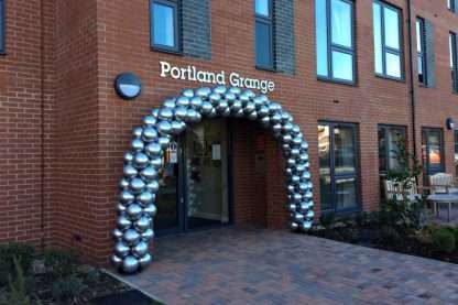 Balloon arch entrance for grand opening