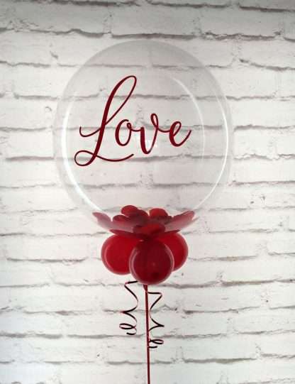 Love themed confetti balloon