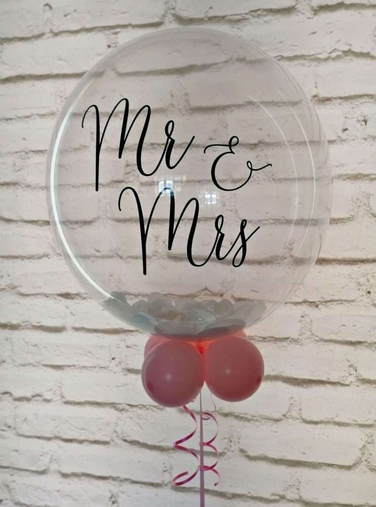 Personalised wedding balloon