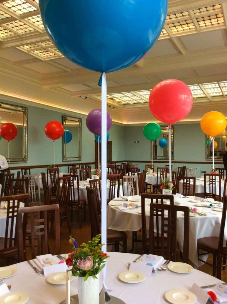 Giant wedding balloons at Pendrell Hall Wolverhampton