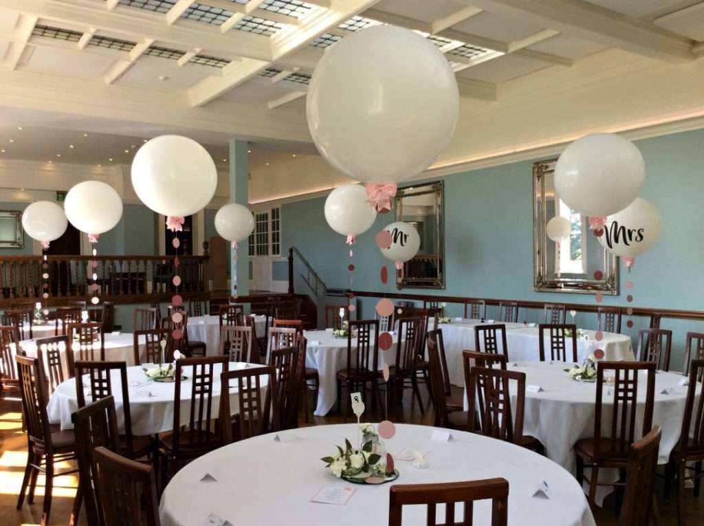 Wedding balloons at Pendrell Hall wedding venue