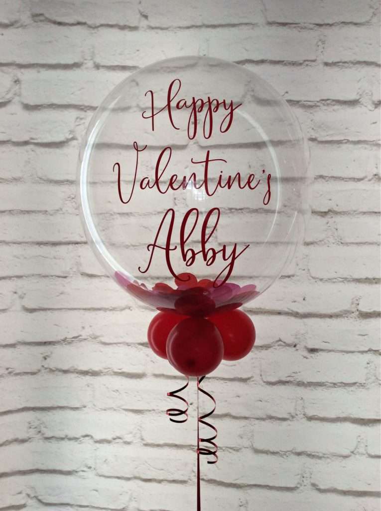 Personalised Valentine's balloon