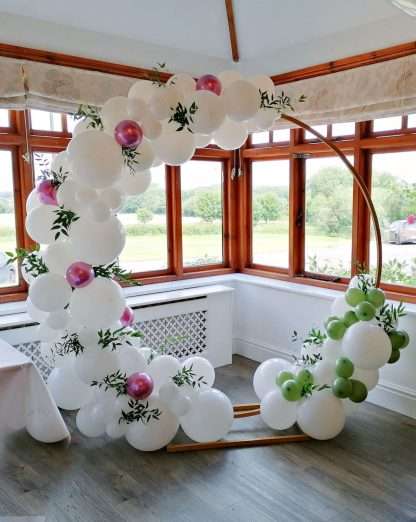 Wedding balloon hoop at The Shropshire in Telford