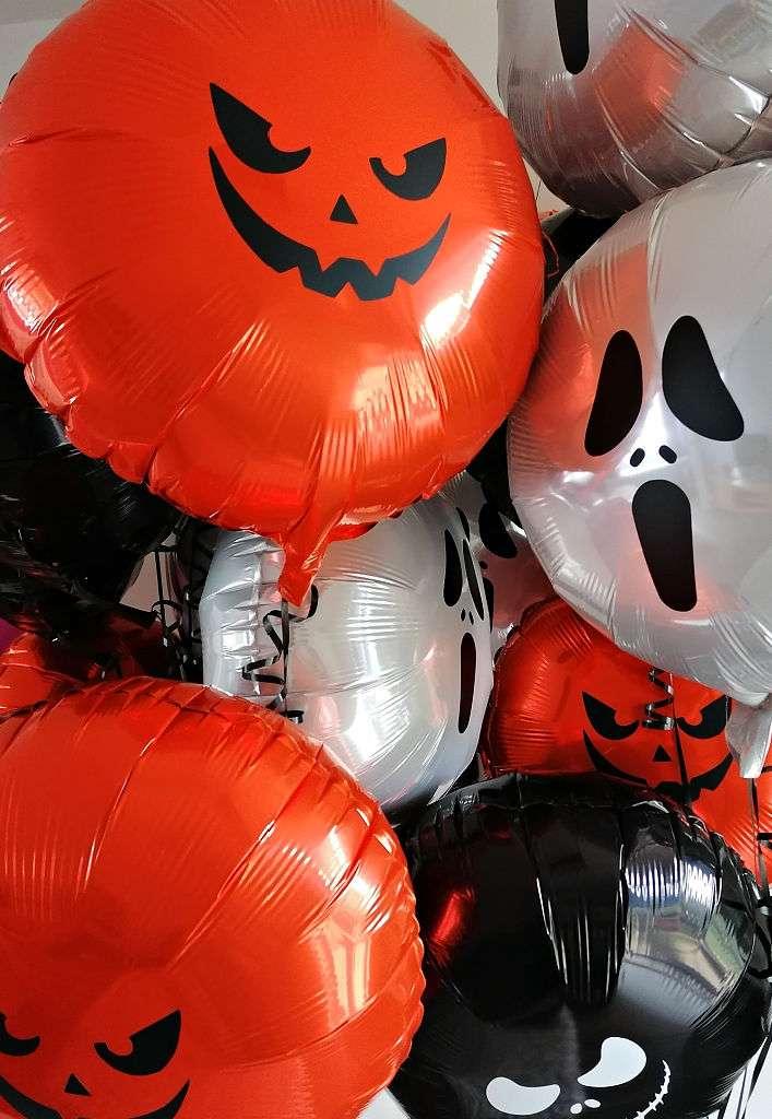 Bespoke Halloween themed balloons for corporate event