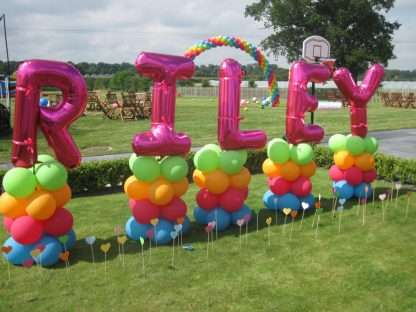 Giant balloon letter display - Stafford