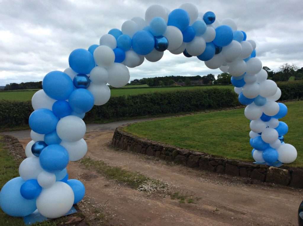 Balloon arch installation across Staffordshire, Shropshire, Cheshire