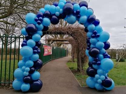 Balloon arch for school entrance - Stafford