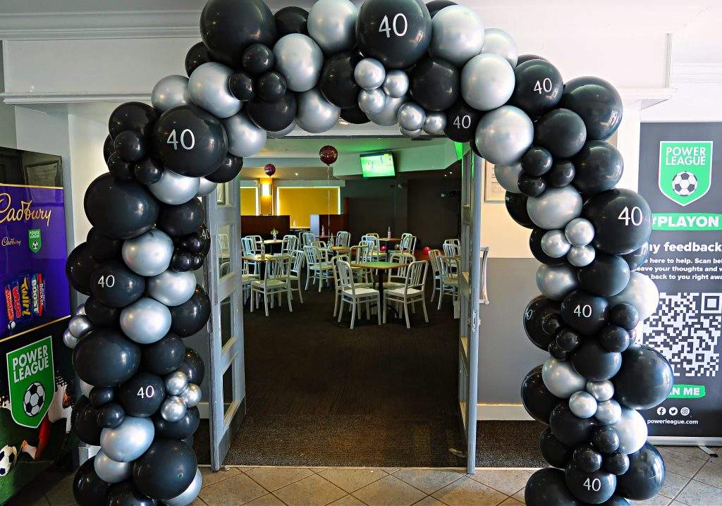 Balloon arch for 40th birthday party - Stoke on Trent