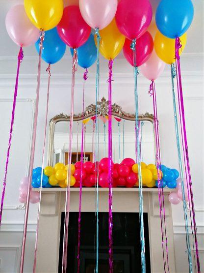 Ceiling balloons with matching balloon garland - Stafford