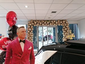 Balloon arch for car showroom Lichfield